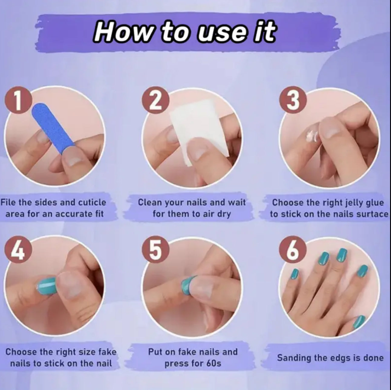 24pcs HELLO KITTY Wearable Nail Tips with 3D Water Wave Patterns, Nail Stickers, And Bow-Shaped Wearable Nail Pieces.